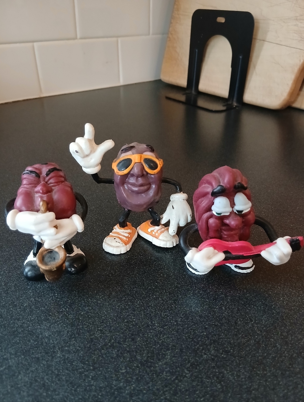 80s California Raisin Toy Figures Kids Collectable Music Themed